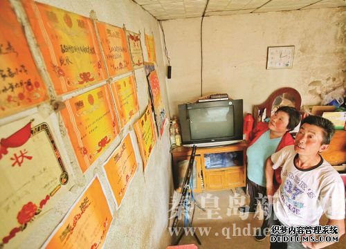 女兒就要參加中考，夫妻倆心里緊張，但看著(zhù)滿(mǎn)墻獎狀充滿(mǎn)了信心。